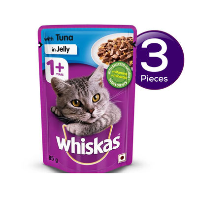 Whiskas WetÂ  Meal (Adult - Cat Food)Â  Tuna in Jelly Combo